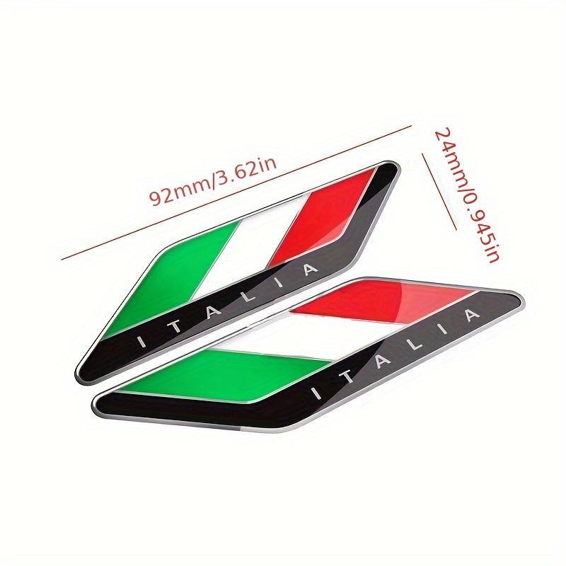 2pcs Italy Flag Limited Edition Racing Sport Decals Italia Flag Emblems AccessoriesBadge Fender Decal Design for Motorcycle Car Truck Bike