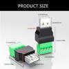 USB 2.0 Male And Female Connector USB Turn 4Pin Terminal For DIY Projects, Charge And Data Transfer Support
