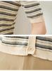 Summer New Women's Striped Knitted Shirt 2026 High End Knitted V-neck Comfortable High End Women's Top