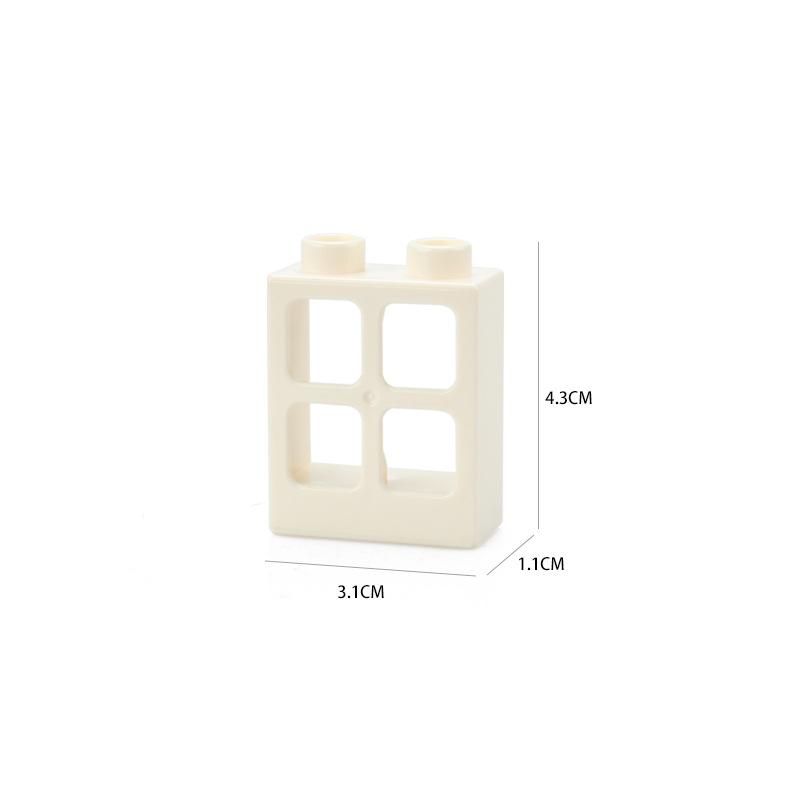 Big Size DIY Building Blocks Window Doors And Household Bulk Parts Model Compatible Large Bricks Toys Accessories Kids Toy Gifts