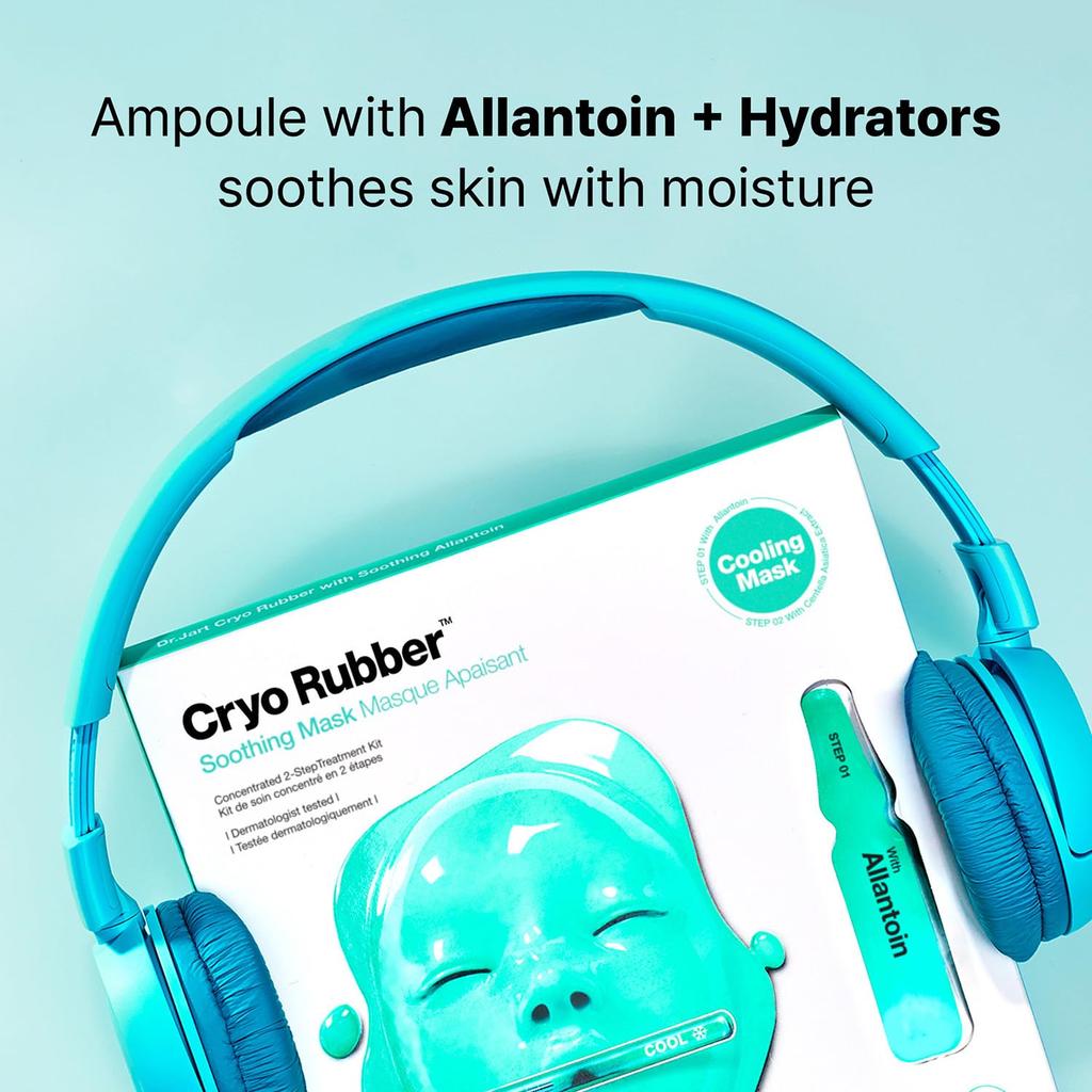 Dr. Jart+ Cryo Rubber™ Soothing Face Mask – 2-Step Calming Ampoule + Rubber Mask (1 Sheet)