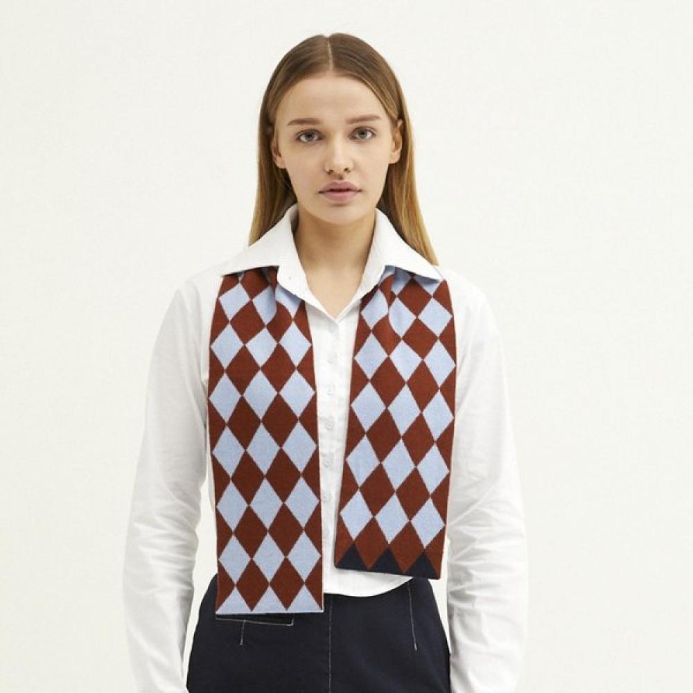 

Dal Cashmere Double Sided Petit Cashmere Scarf Brown Diamond Sky Single option