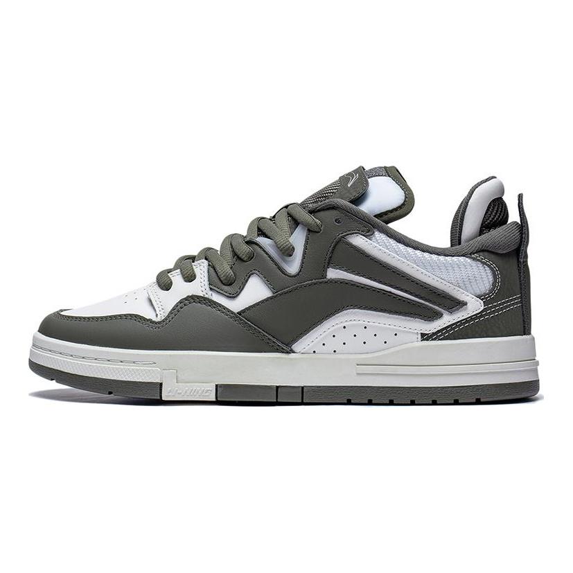 Li Ning Wave PRO Synthetic Leather Slip Resistant Low top Skateboard Shoes Men's AECT035-1