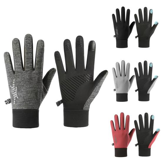 Yousheng Winter Cycling Gloves Waterproof Touchscreen Gloves with Non-Slip Palms Warm Windproof Athletic Gloves for Women Men Skiing Hiking