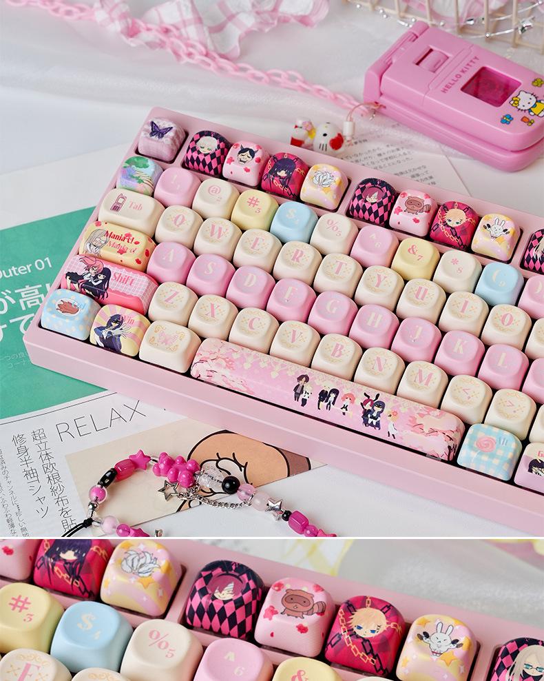 Dye-Sublimation PBT Fox Spirit MOA Keycap - Cute, Customizable, Compatible with Woting Keyboards