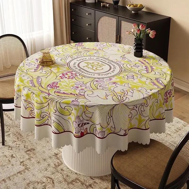 PVC Waterdicht Groot Rond Tafelkleed Huishoudelijk Rond Koffietafel Tafelhoes Licht Luxe Ronde Tafel Decoratie Tafelkleed 100x100cm