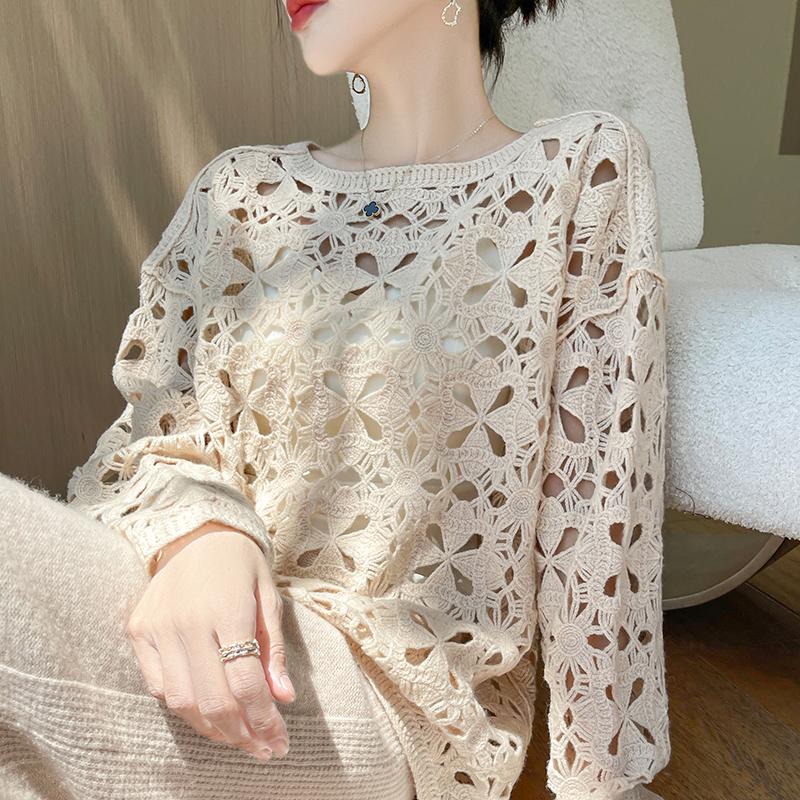 Women's Cashmere Sweater Qinghe Cashmere 30% Cashmere 70% Wool Autumn and Winter Cashmere Pullover Hand-woven Soft and Warm