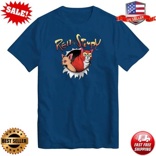 

90s Nostalgia T-shirt Ren & Stimpy T-Shirt - Men s Retro Cartoon T-Shirt S-5XL S