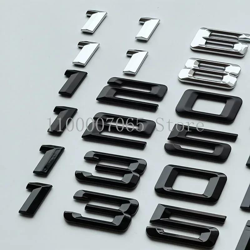 Old Font Numbers Letter 116i 118i 120i 125i 128i 130i 135i 140i Top ABS Emblem for BMW 1 Series Car Trunk Nameplate Logo Sticker