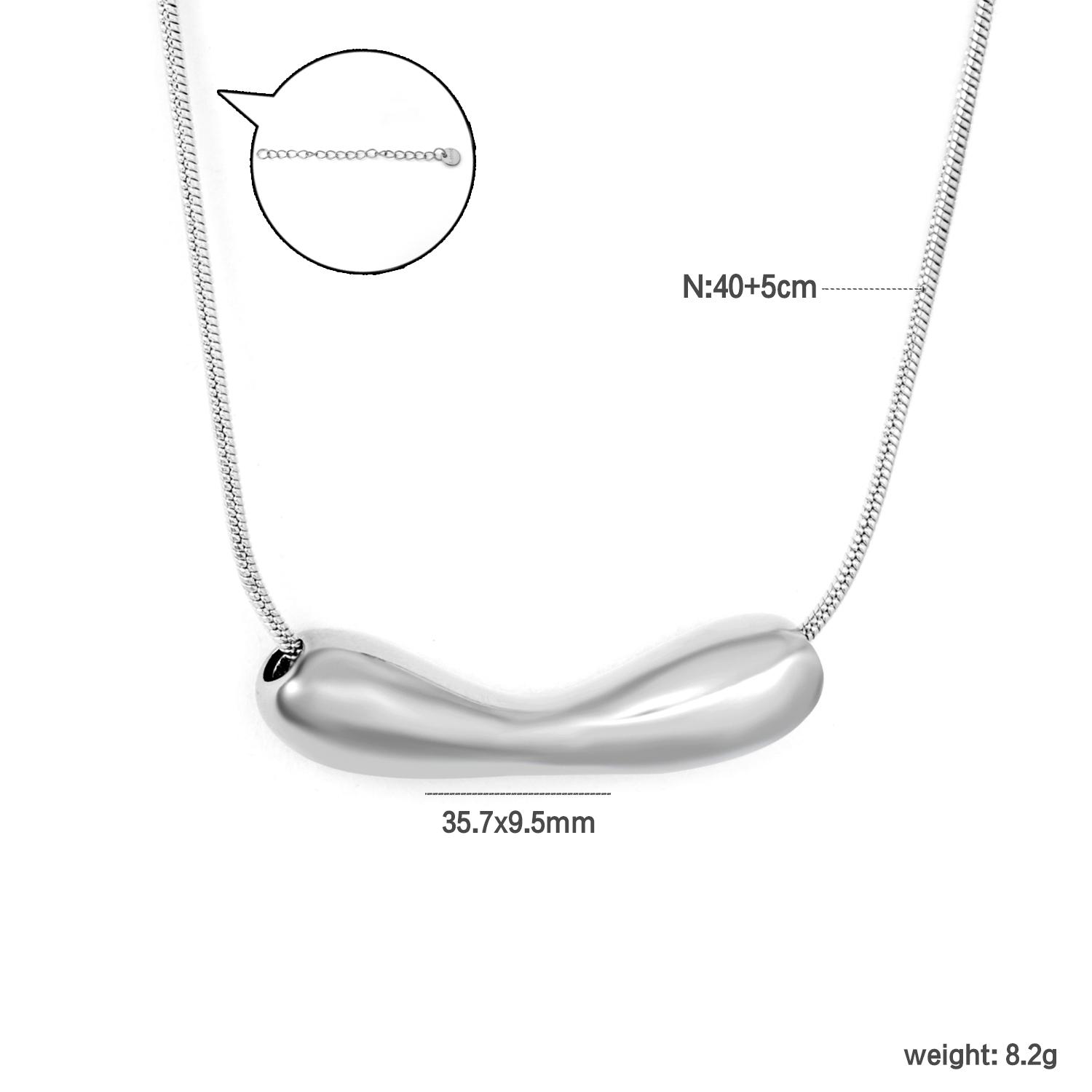 

Minimalist Fashion Irregular Pendant Necklace Stainless Steel Daily Gentle Wear INS Jewelry for Girls Accessories Birthday Gift