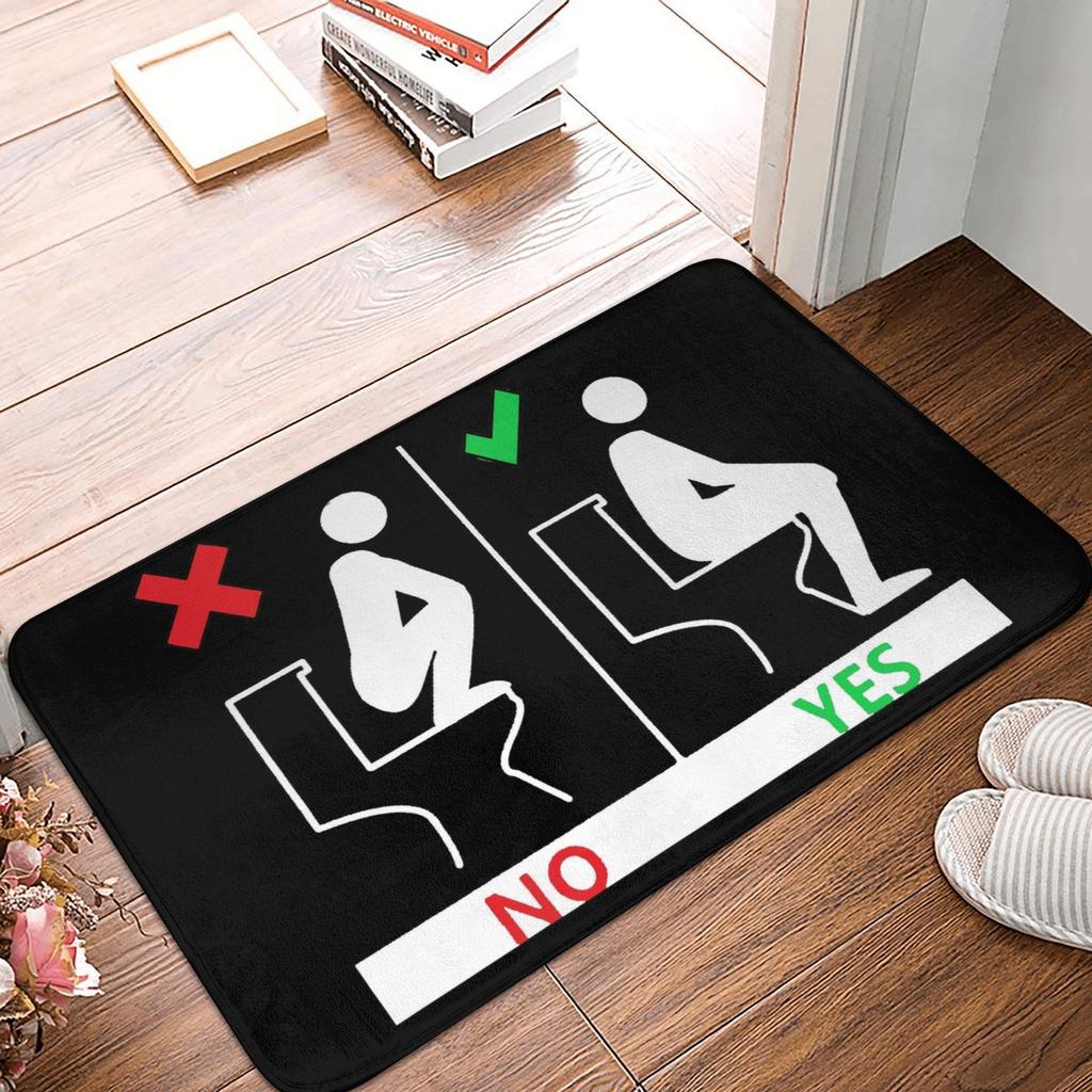 Going To The Toilet Doormat Mat Anti-Slip  Kitchen Bath Toilet Rug Carpet 40*60cm