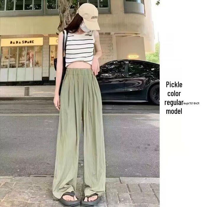 Women's 2023 Wide-Leg Cotton Linen Pants - High Waist, Loose, Summer Casual Trousers