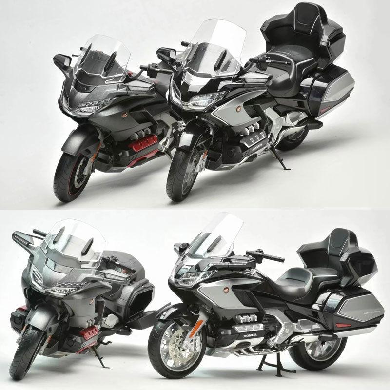 1/11 Honda Gold Wing GL800 2021 Alloy Die Cast Motorcycle Model Vehicle Collection Sound and Light Off Road Autocycle Toys Car