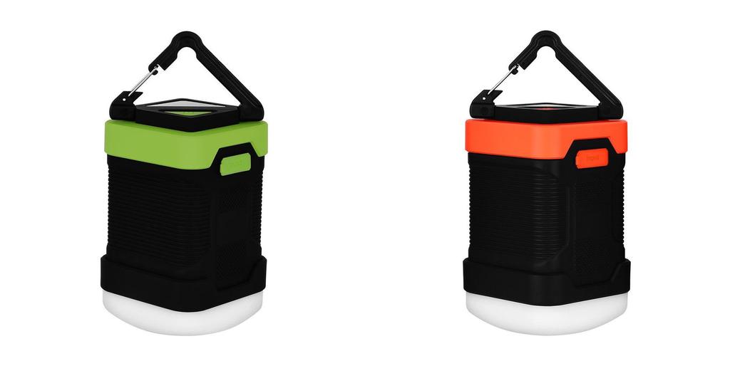 Lanterna de Camping Impermeável para Iluminação Externa e Power Bank de 10000 mAh Verde