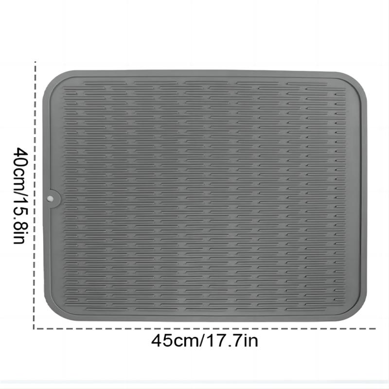 Silikonová podložka na sušení nádobí Žáruvzdorná podložka na odkapávání nádobí pro kuchyňskou linku dřez lednici nebo vložka do zásuvky Chránič varné desky