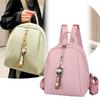 New Style Korean-style Trendy Backpack Made of PU, Simple Design, Large Capacity, Single Shoulder Strap, High-end Feel