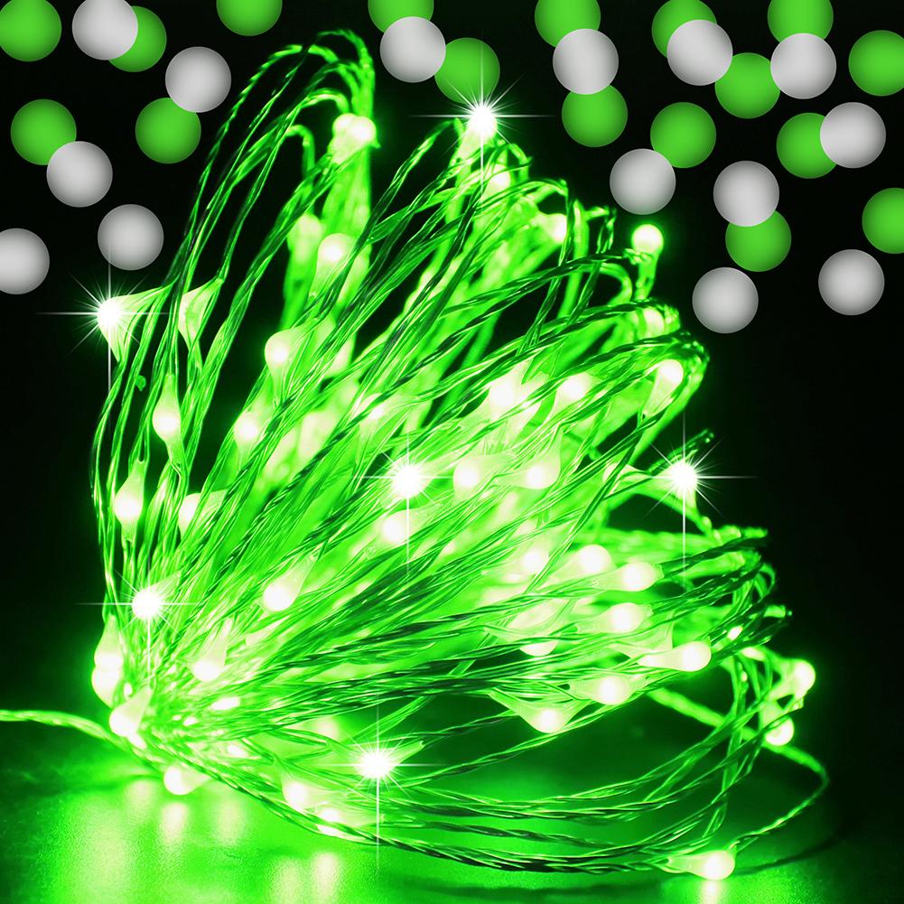 5M-50M LED String Lights Silver Copper Wire 12V Fairy Night Lamp for Chiristmas Garland Bedroom Light Indoor Wedding Decoration