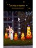 Lanterna Zucca Fantasma Gonfiabile per Decorazioni di Halloween Indoor/Outdoor