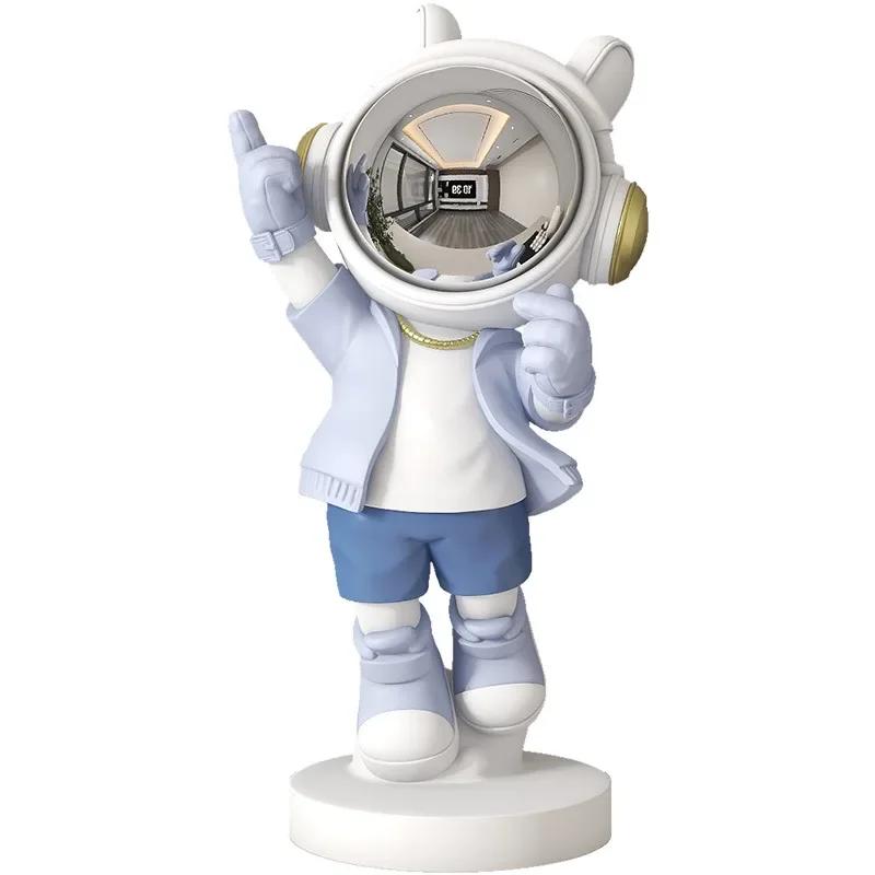 Harz Astronauten Skulptur Kreative Heimdekoration Cartoon Animation Raumfahrer Puppe Statue Wohnzimmer Büro Schreibtisch Ornamente Geschenk