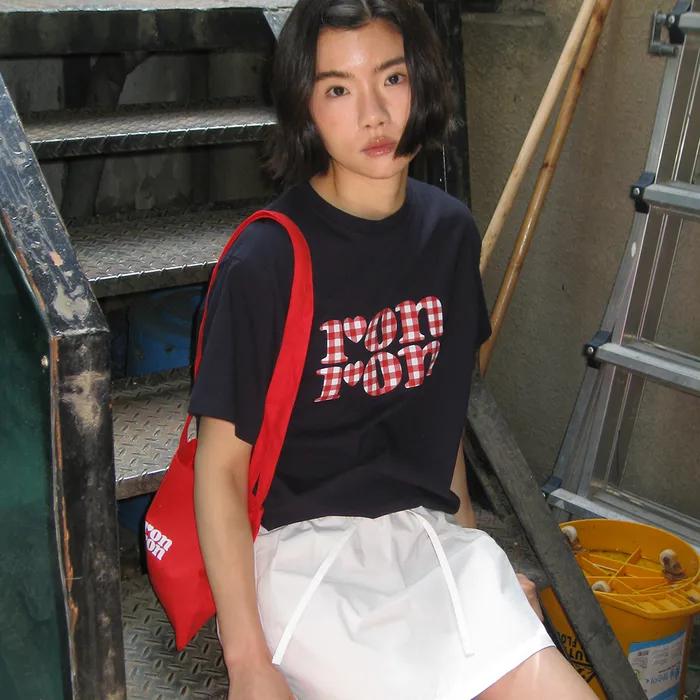LOGO MINI CANVAS BAG RED