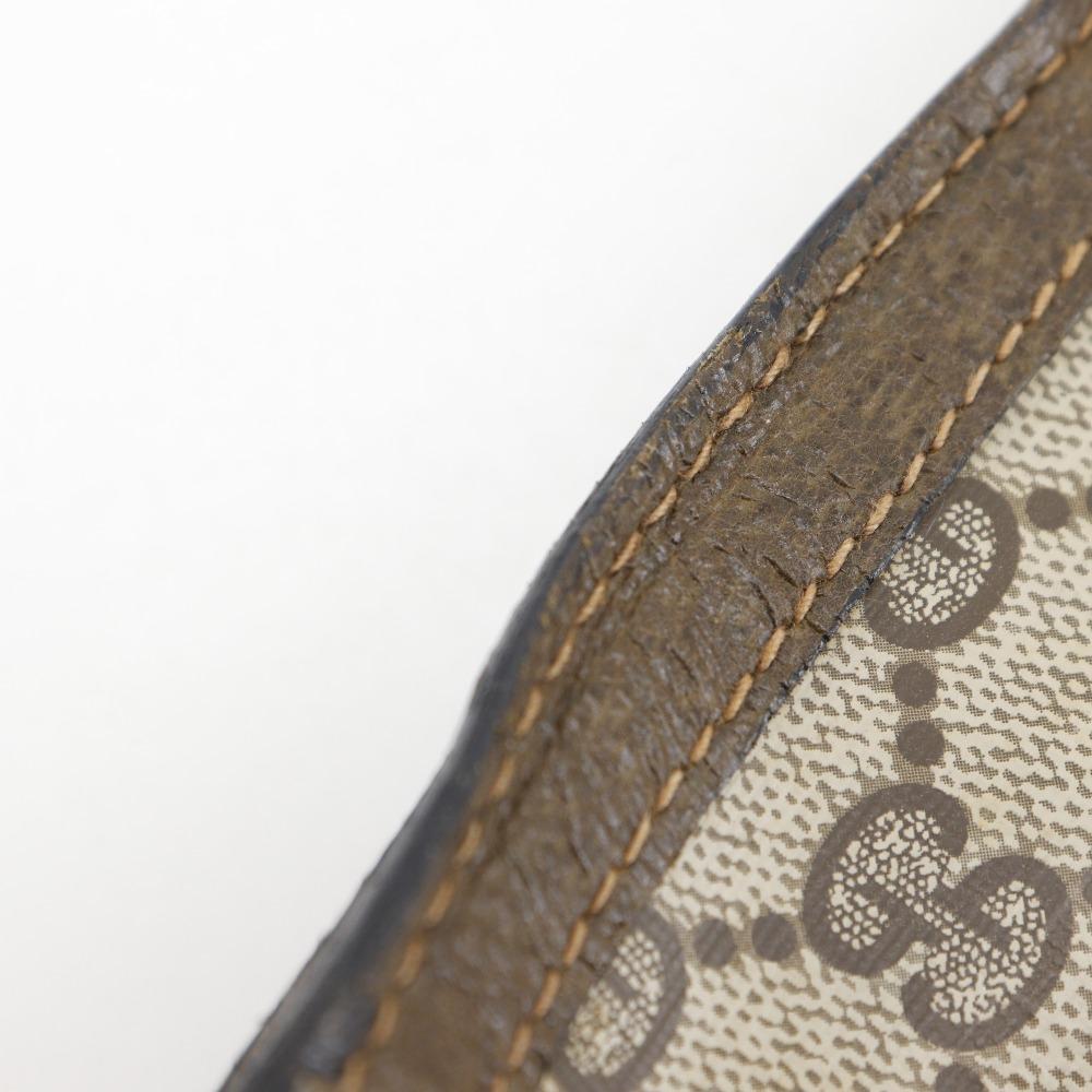 GUCCI Sherry line Clutch bag Pouch Gucci Parfum Novelty Brown GG plus/leather unisex Used