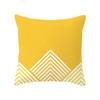 Yellow Geometric Theme Throw Pillow Covers With Digital Printing Of Short Plush Fabric Car-Shaped Sofa Cushion Office Home Decor
