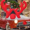 Christmas Car Decoration Deer Horn Christmas Deer Horn Car Kit Car Christmas Gift Set Car Accessories Decoration Pendant
