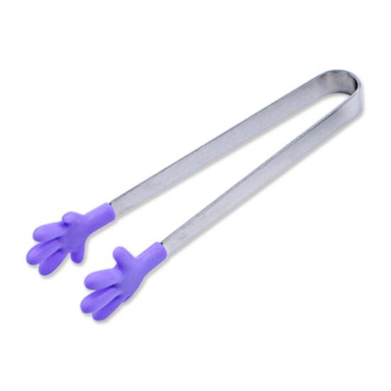 Kleine Palm Edelstahl Silikon Zucker Tong Lebensmittel Clip Clamp Home Küche Werkzeug