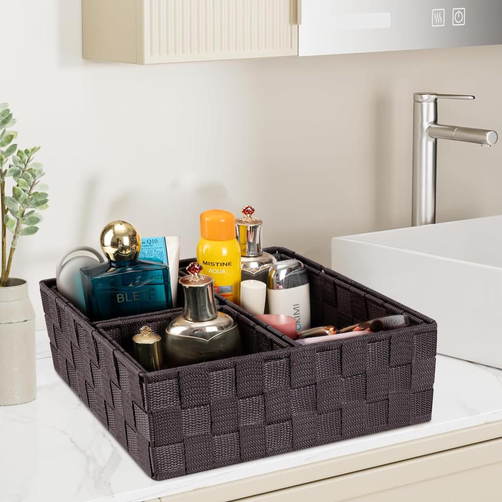 Stomalier Knitted Storage Storage Small Item Waterproof Set of Drawer Small Item Desktop Storage Highly Small Item Storage Daily Necessities Storage