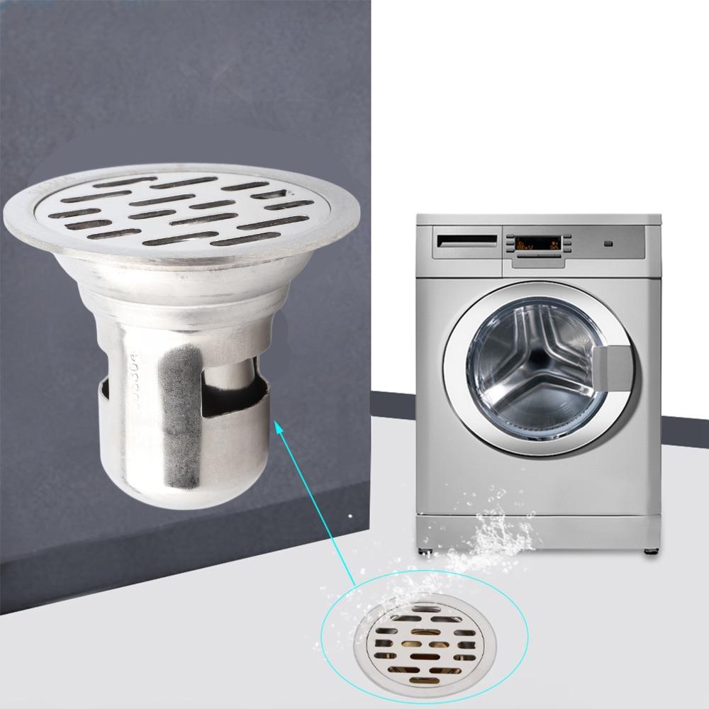 Fits 50mm / 1.97in Pipe Floor Drain Round Shower Floor Drain Floor Waste Drain  Floor Drainage