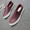 Fashion Flat Shoes Men's New Style One Foot Casual Leather Shoes Mens Thick Soled Board Shoes Single Shoe Loafers designer loafers men