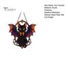 Cute Animal Themed Gift Halloween Bat Cat Suncatcher, Stained Glass Style Acrylic Sun Catcher, Gothic Home Wall Ornament Black Hanging for Window