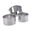 3pcs/set Stainless Steel Round Biscuit Cutters Rust-proof Dumpling Skin Cutting Mould  Cookie