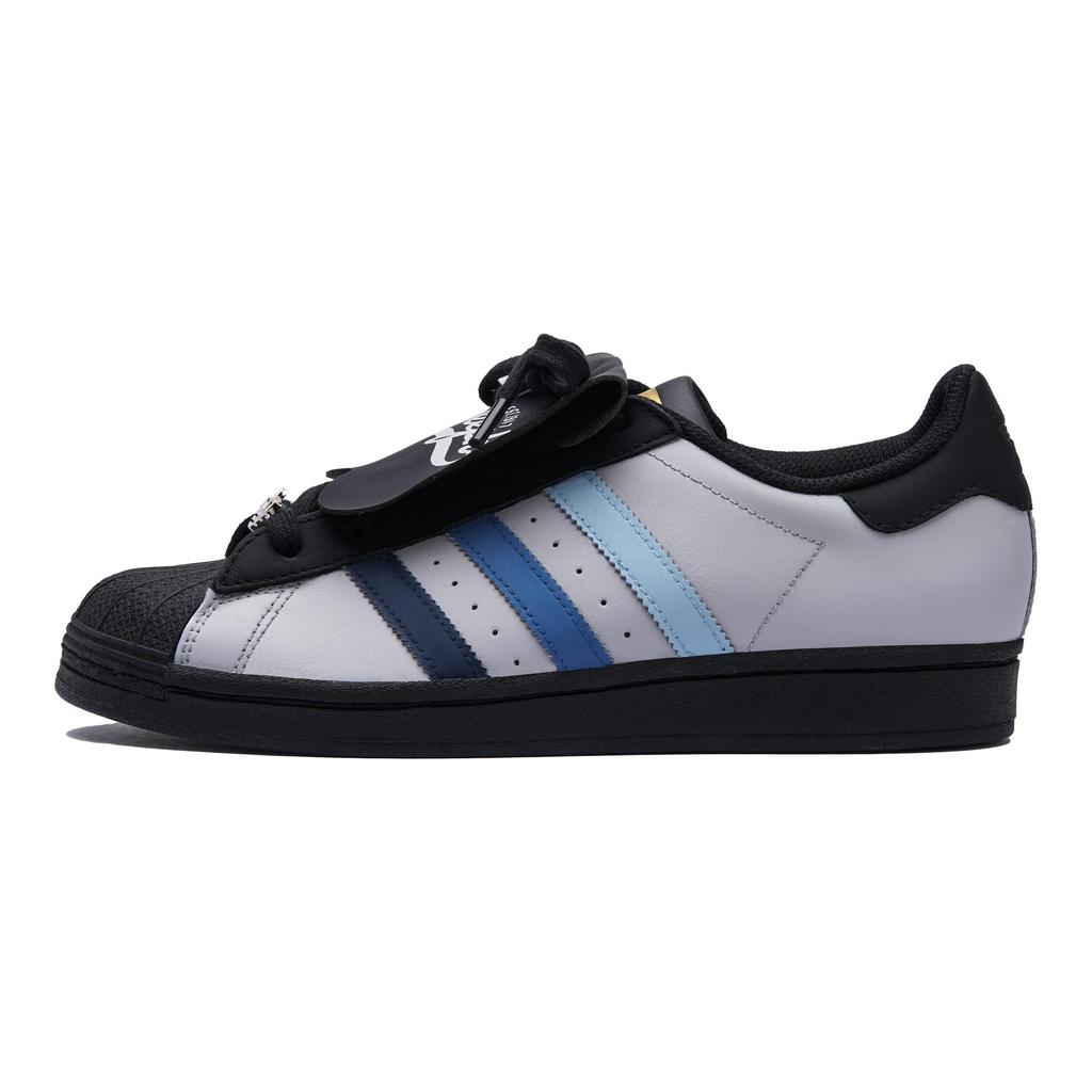 adidas Oryginalne SUPERSTAR Antypoślizgowe Odporne na ścieranie Niskie Buty do Skateboardu Unisex Czarne Szare EG4959(Zespół645-)