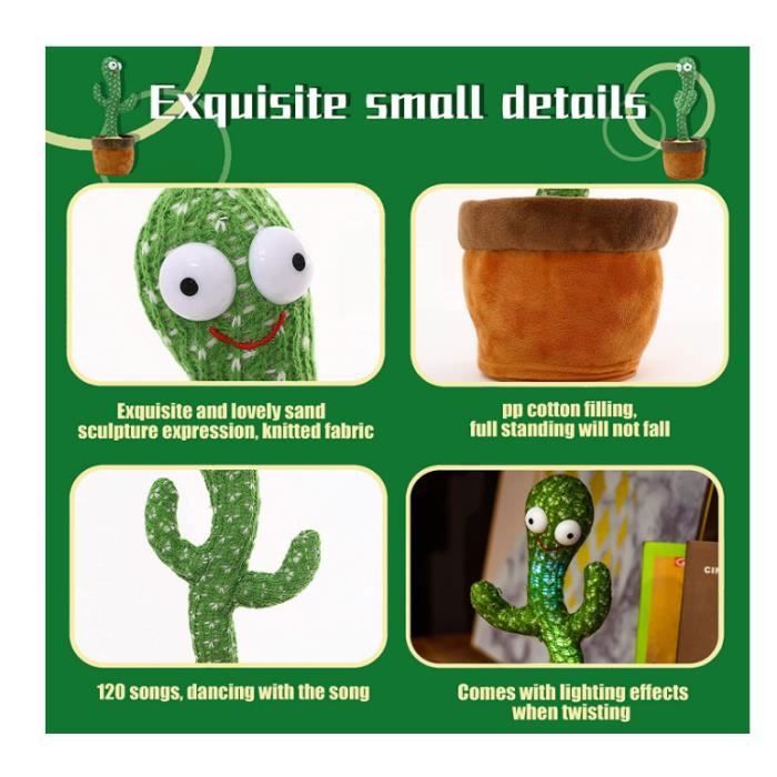 Plush Toy - KEEPER - CACTUS GRINGO - Dances and Sings - Repeats - Mixed 3 Years and Up