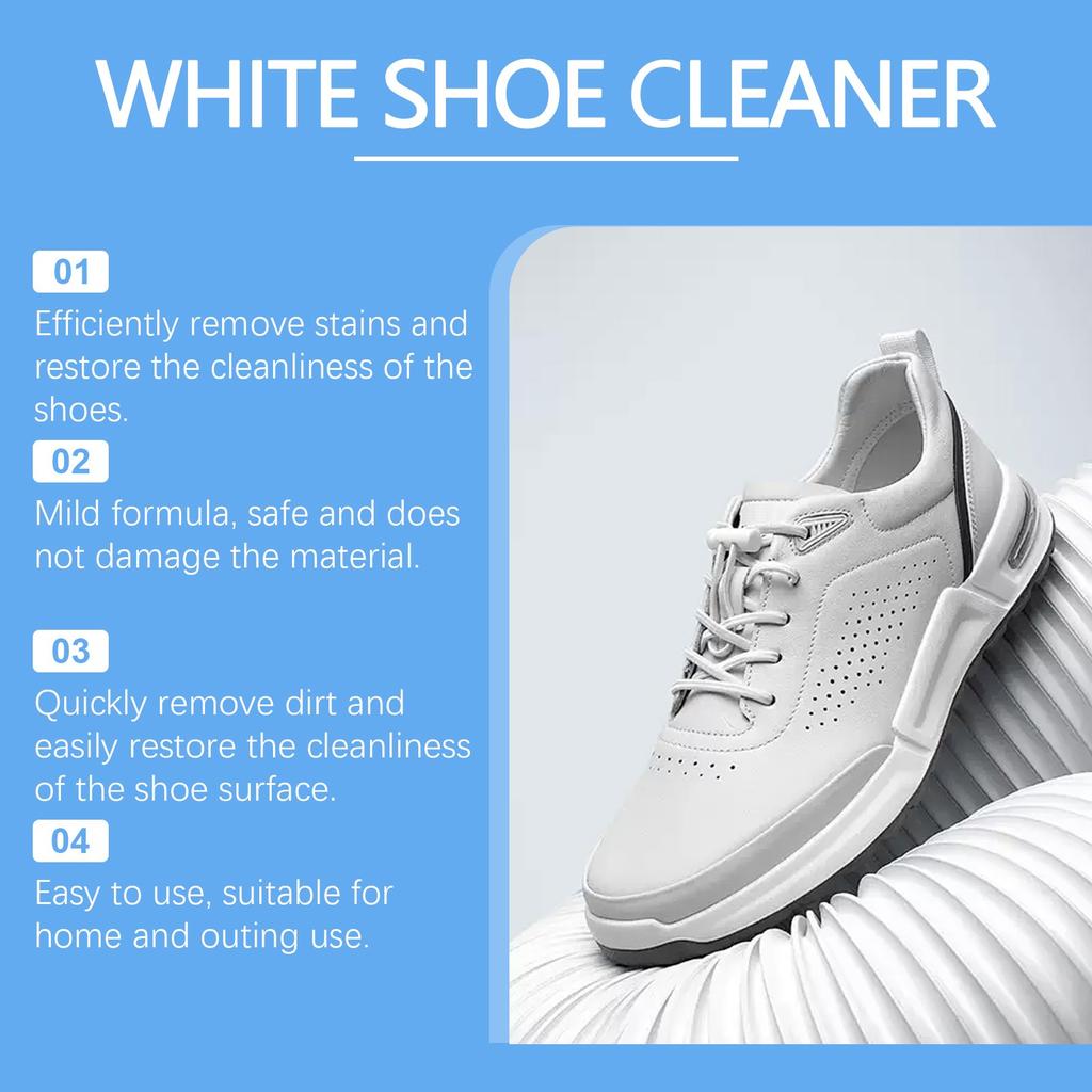 Shoeshine Brush Multi Functional Cleaner Shoeshine Decontamination Portable Suitable For All Shoes Without Damaging Shoes, 100ML