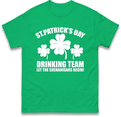 St. Patricks Day Drinking Team T-Shirt, St. Patrick's Day 2025 Gift T Shirt