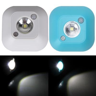 1Pc LED Battery Powered Night Light Motion Activated Sensor Lights  Mini Square Wall Lamp