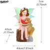 Funny Fairy Girl Statue, Fairy Garden Accessories, Resin Sculpture For Micro Landscape Flowerpot Lawn Yard Garden