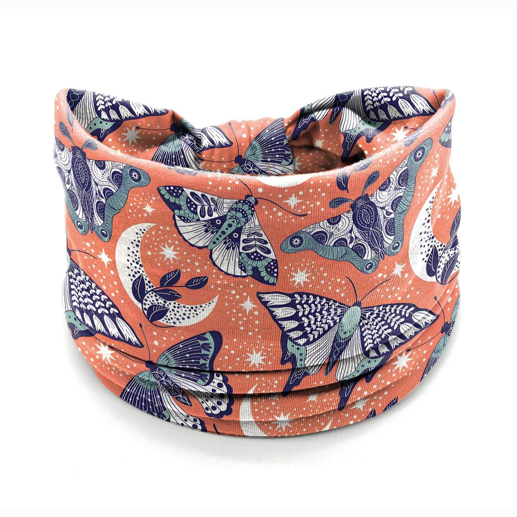 European American Women's Hair Band African Print Pattern Wide Edge Elastic Knot Sports Yoga Headband Women's Headwear Hair
