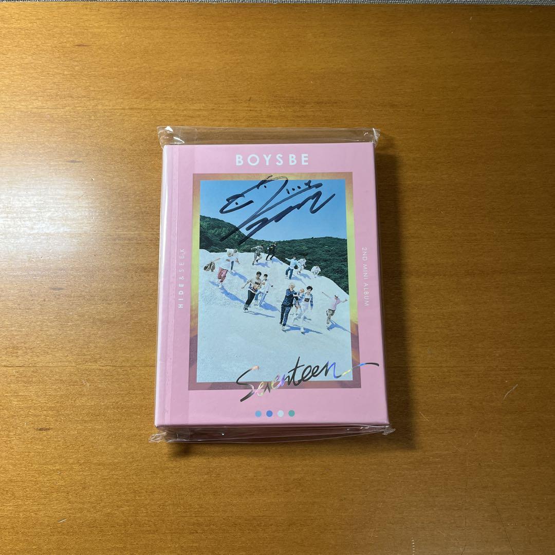 

[USED] SEVENTEEN Jeonghan autographed BOYS BE CD Seventeen