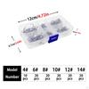 110Pcs Treble Hooks Fishing Set Portable Sea Tackle Fishhooks for Outdoor