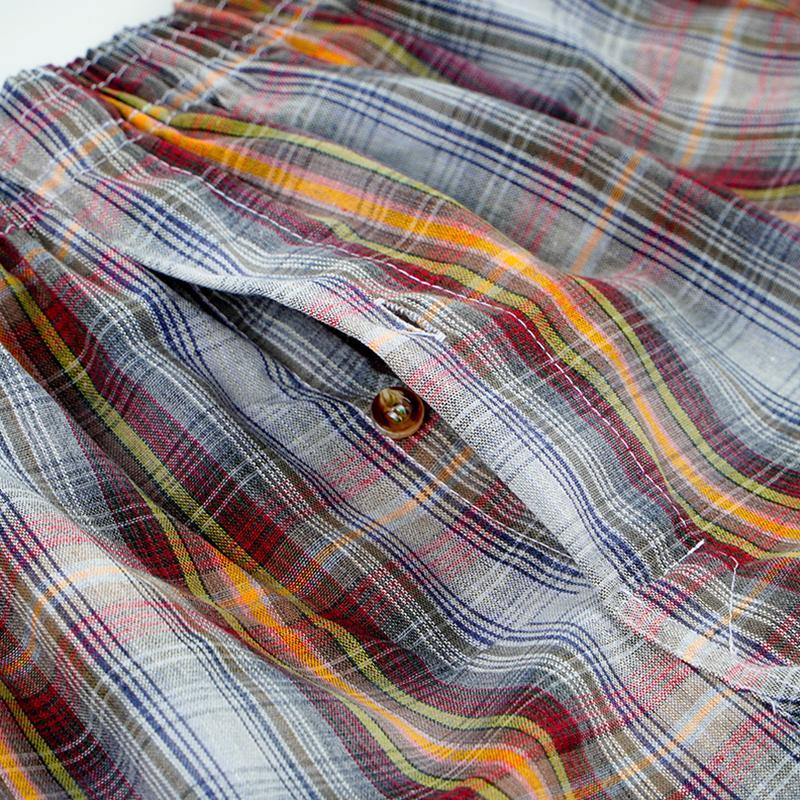 1PC Plaid Loose Soft Cotton Random Color Underwear Comfortable Sleep Underpants Mens Boxers Shorts