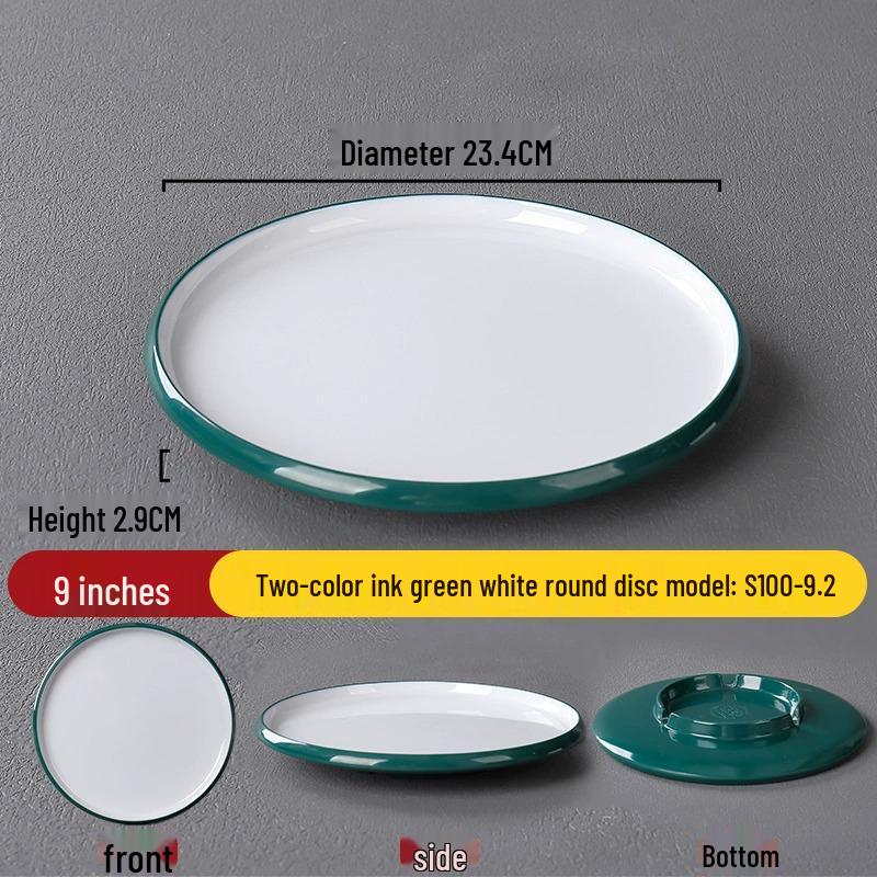Melamine Nordic Style Cold Dish & Stir-fry Plate for Restaurants and Hotels