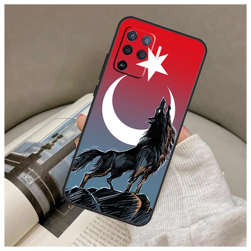 

Turkey Turkish Flag For OPPO A79 A58 A78 A98 A15 A16 A76 A96 A17 A77 A52 A72 A5 A9 A94 A74 A57S A53S A54S Case OPPO A16