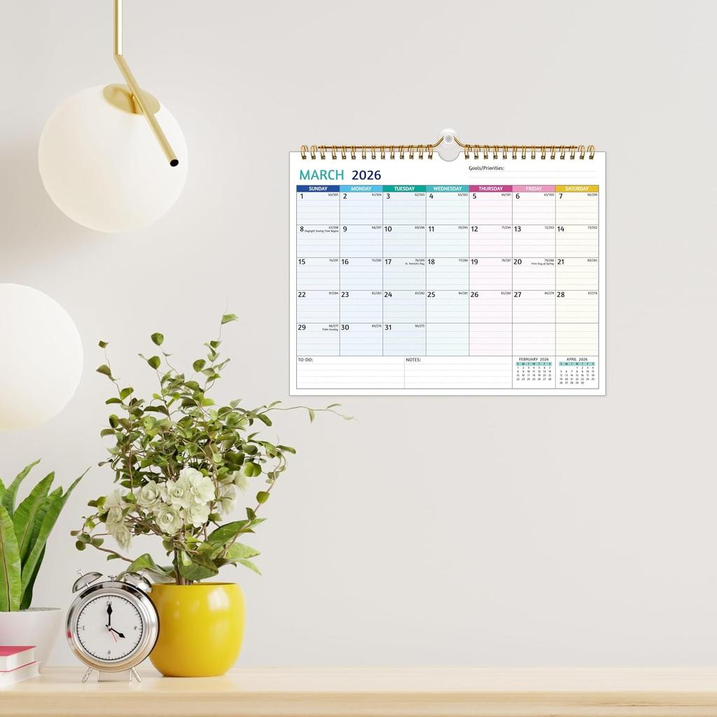 Wall Calendar 2026-2027 – 2 Year Calendar 2026-2027, 11 X 8.5 In, Jan 2026 - Dec 2027, 2026 Calendar 24 Months, Small Monthly Calendar 2026, with