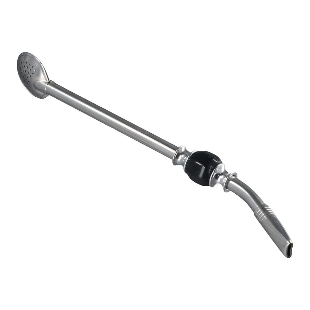 With Cleaning Brush Stirring Fliter Straw Loose Leaf Yerba Mate Stirring Straw  Office