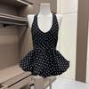 V-neck Halter Ruffle Vest Top Y2k Women Camisole Fashion Sleeveless Crop Top  Spring Summer