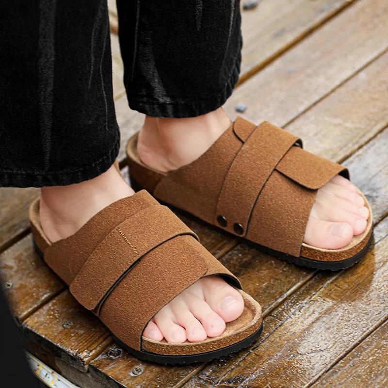 Fashion Men Shoes Outdoors Luxury Sandals for Men Breathable Thick Bottom Unisex Soft Non-slip Women Sandals Summer 2024 Beach Shoes