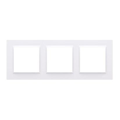 Triple Frame - Universal Horizontal and Vertical, White Simon10